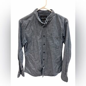 Banana Republic Grant Fit Men's Blue Button-Up Shirt Size Small